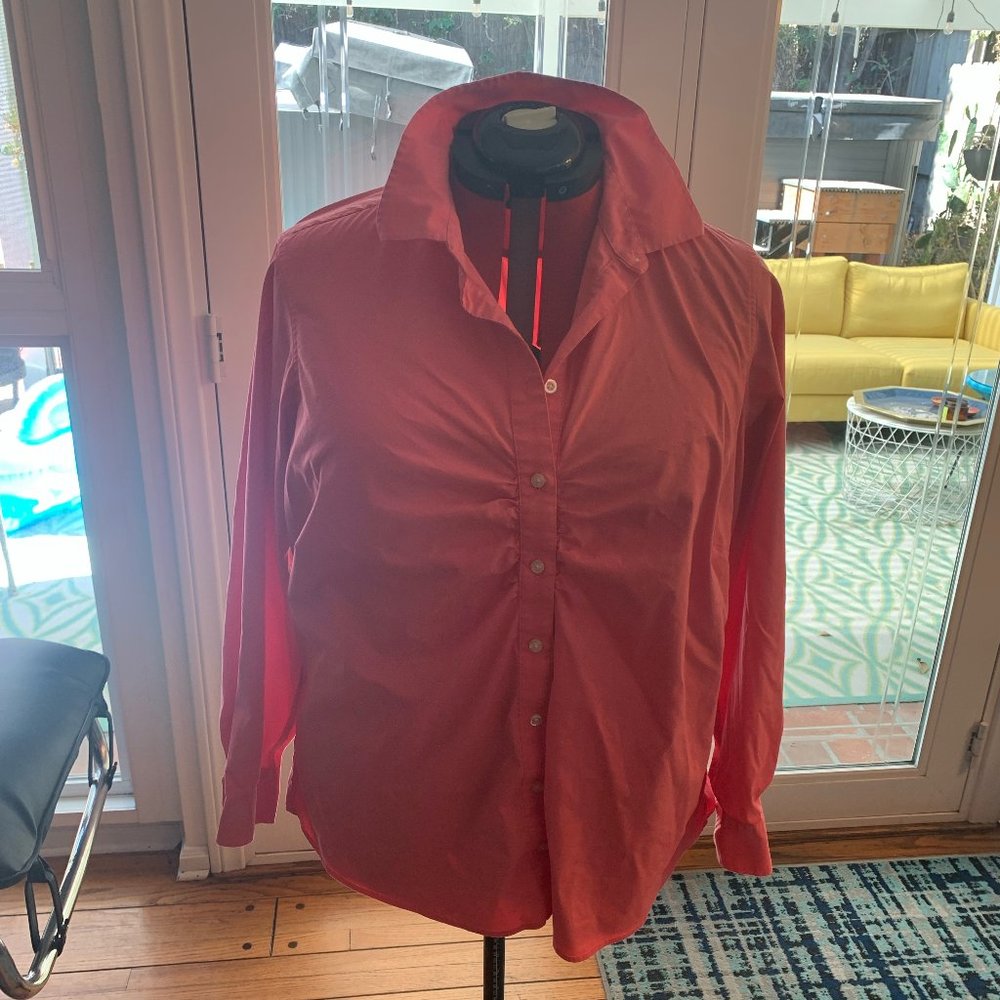 Lands' End, 20W, Peony Pink Button Down blouse